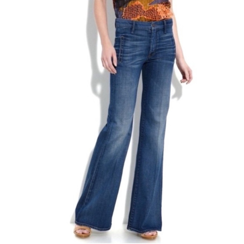 MOTHER Blue Flare & Wide Leg Jeans